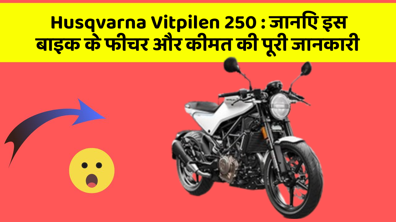 Husqvarna Vitpilen 250 : जानिए इस बाइक के फीचर और कीमत की पूरी जानकारी